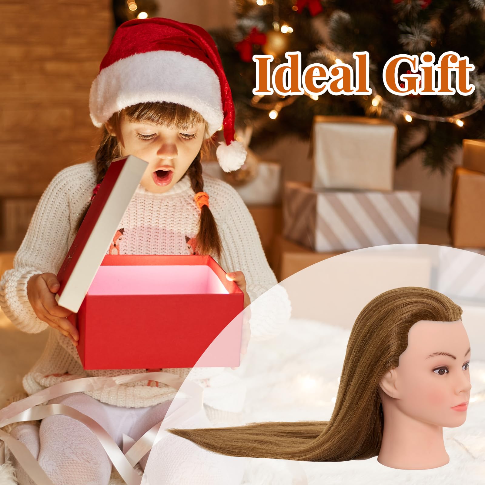 Neverland Beauty blonde mannequin head showcases natural-looking hair color for realistic practice