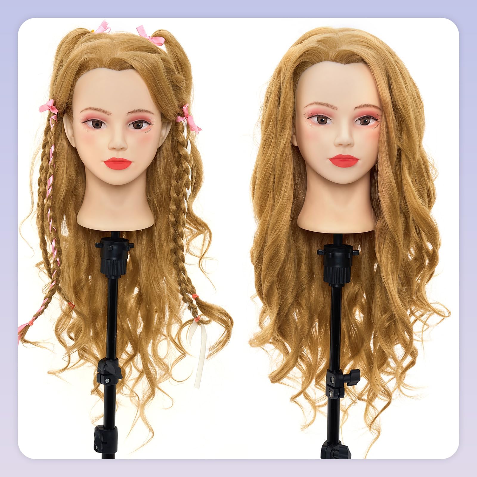 Neverland Beauty & Health mannequin head braided hairstyle example for updos.
