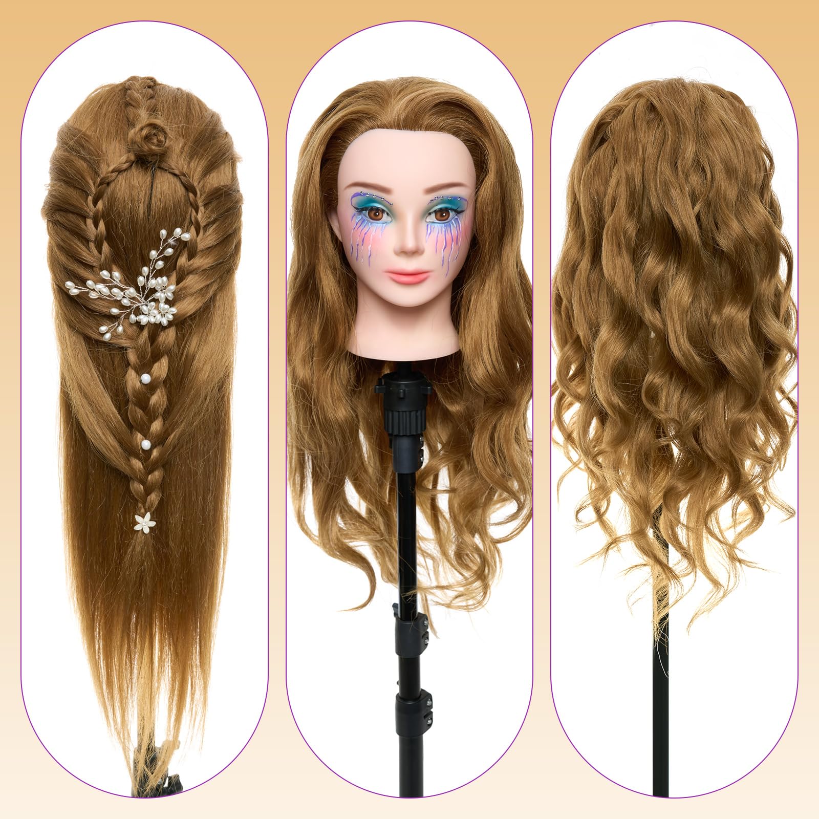 Neverland Beauty head braiding-updos captures detailed practice sessions for student training