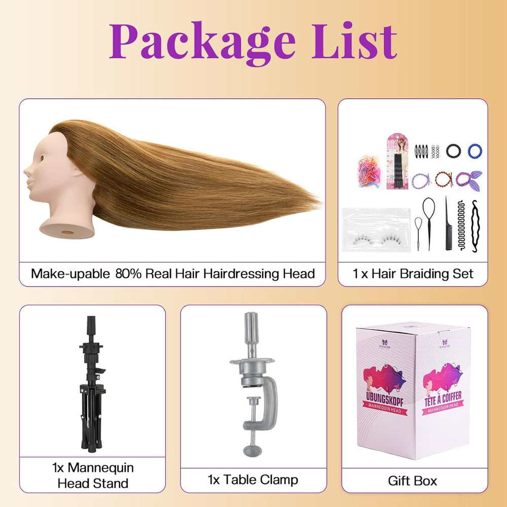 Neverland Beauty head gift-pack shows a complete training kit for professionals and students