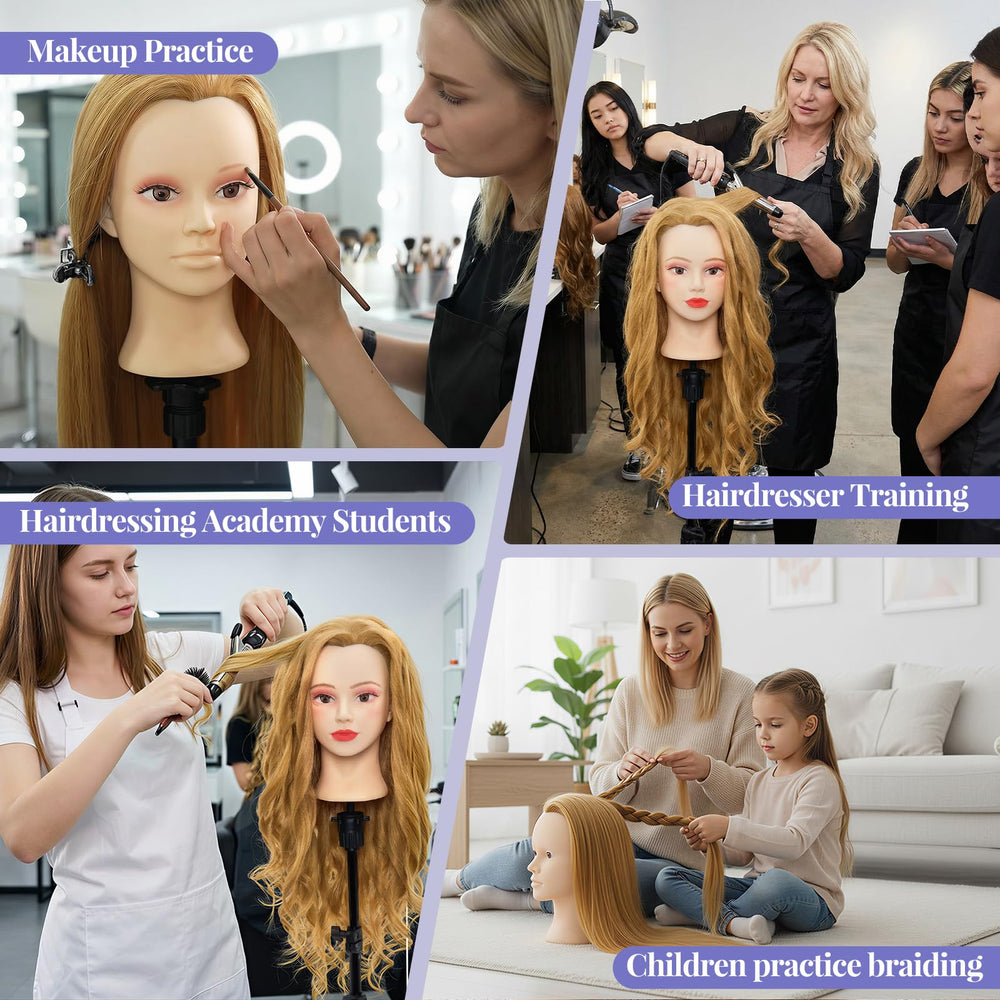 Neverland Beauty & Health unpainted makeup practice head for makeup application.