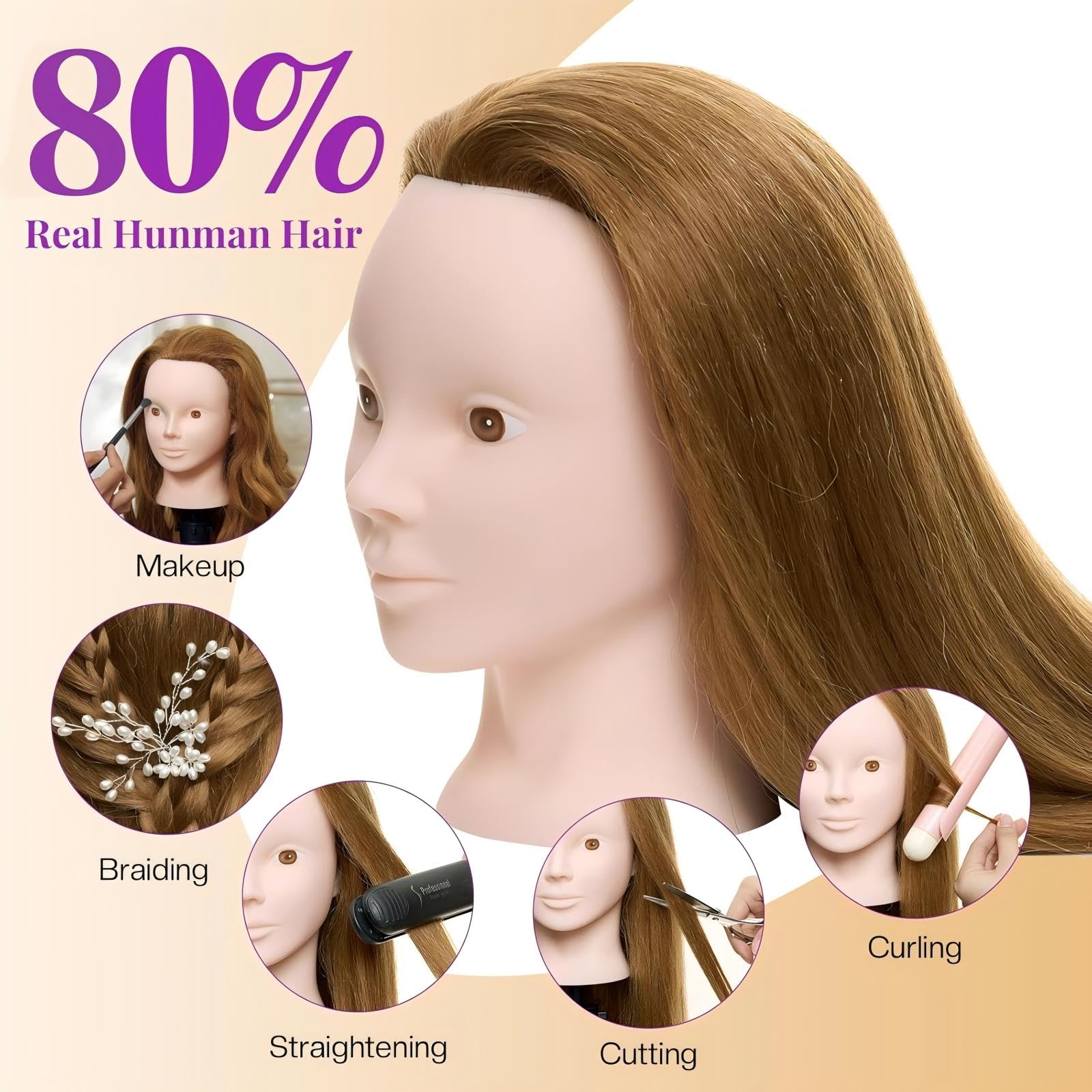Neverland Beauty head tripod stand setup demonstrates stable practice for braiding and updos