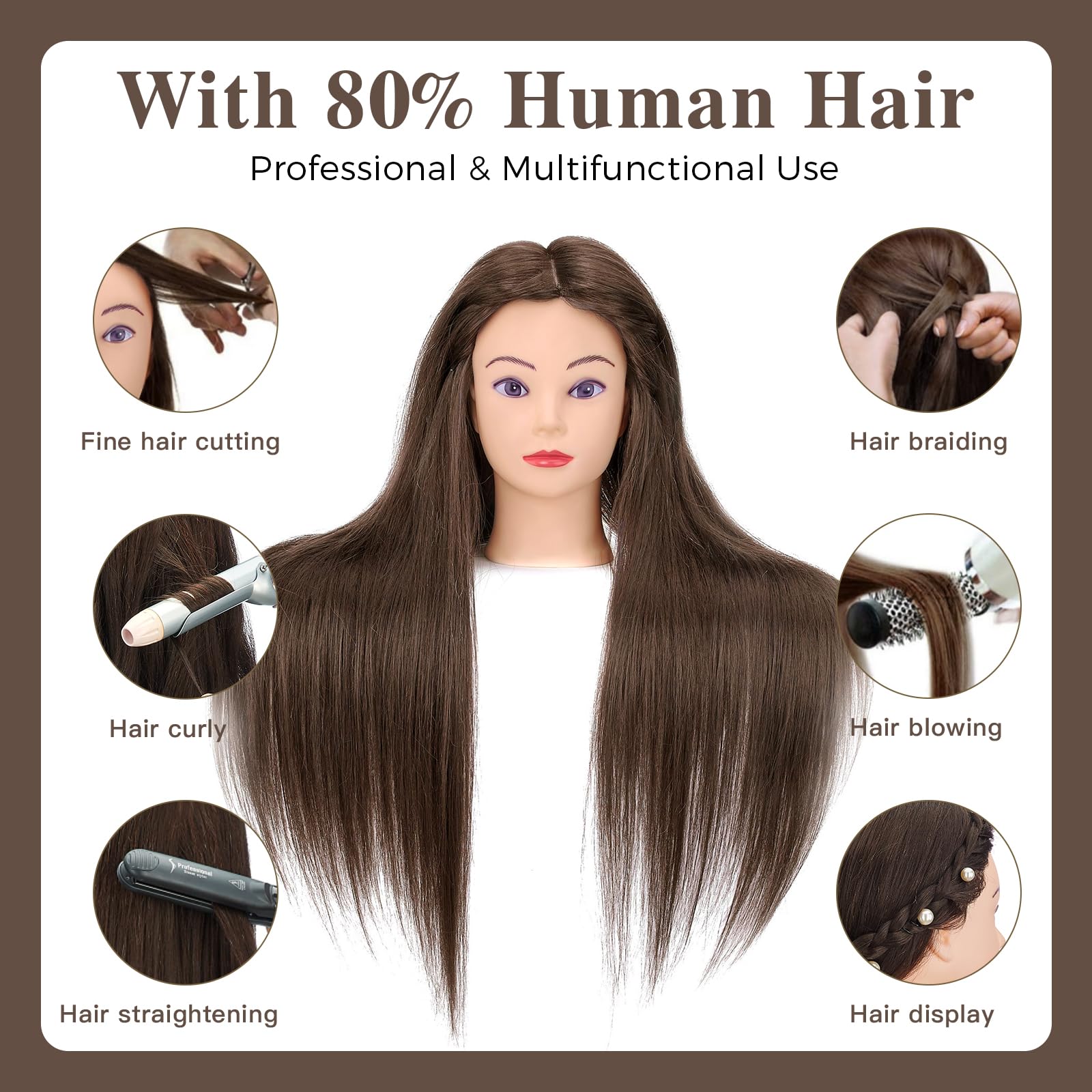 Neverland Beauty & Health cosmetology head learning tool for versatile training.