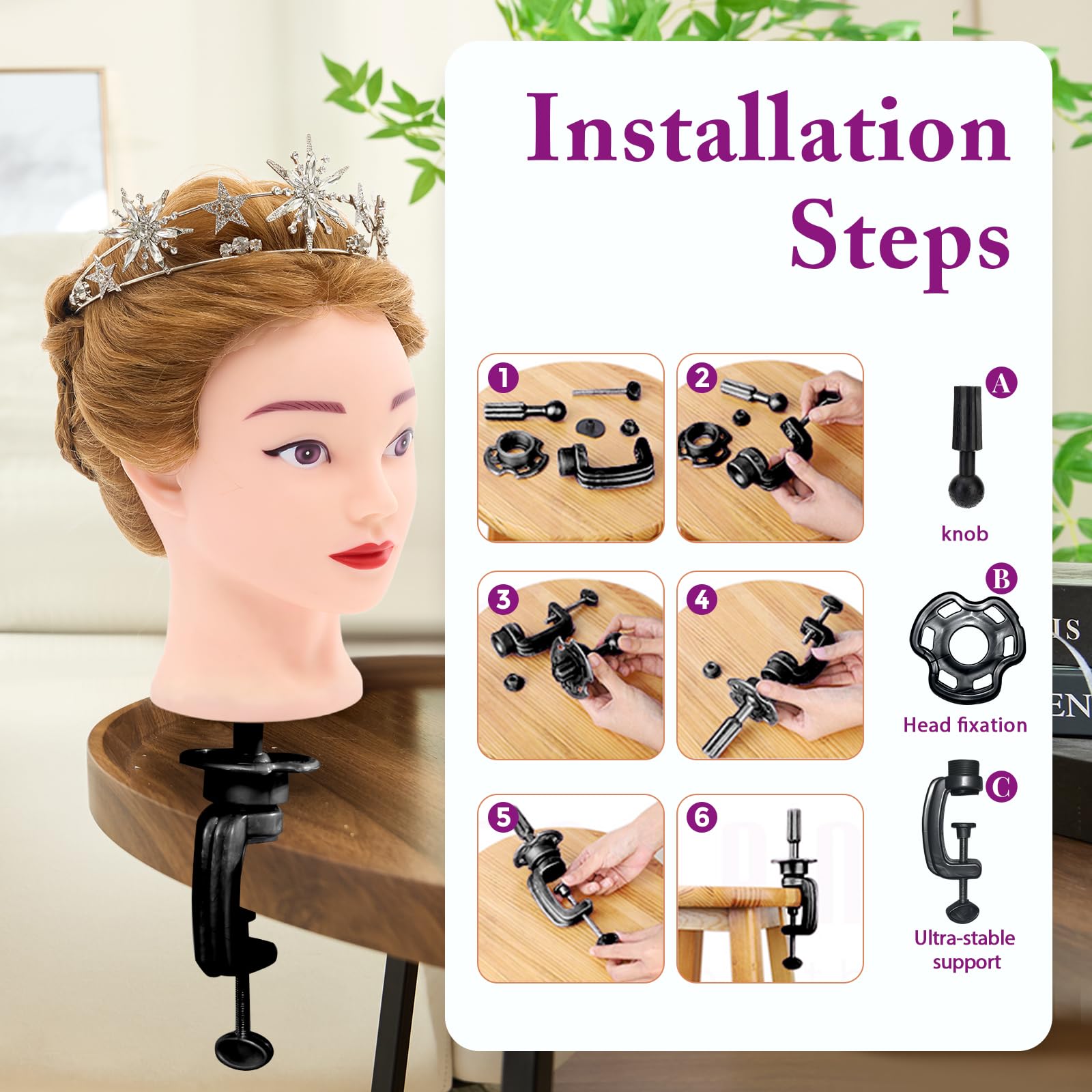 Neverland curling and straightening demo shows safe-temperature styling guidance.
