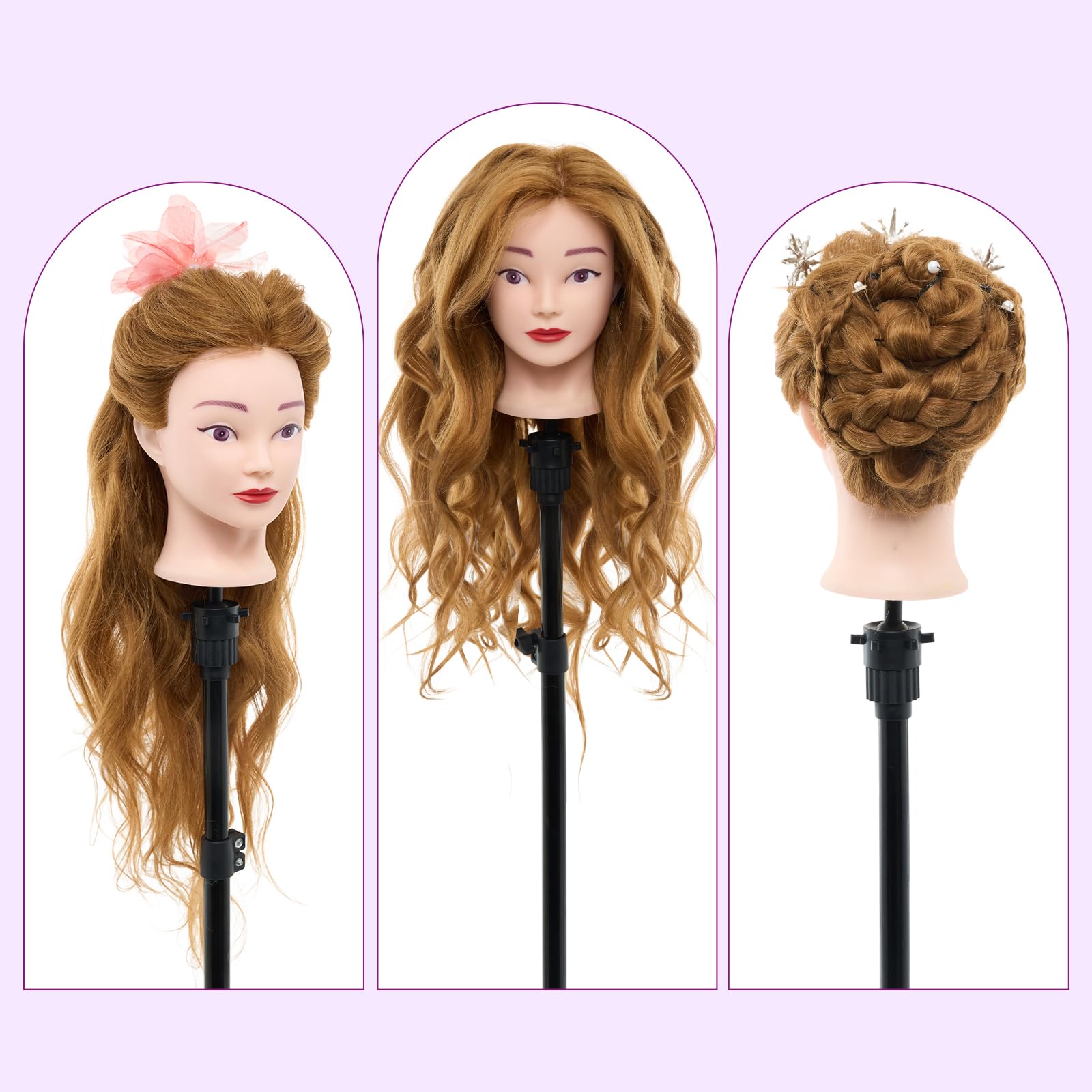 Neverland gift-ready cosmetology head ideal for students and professionals.