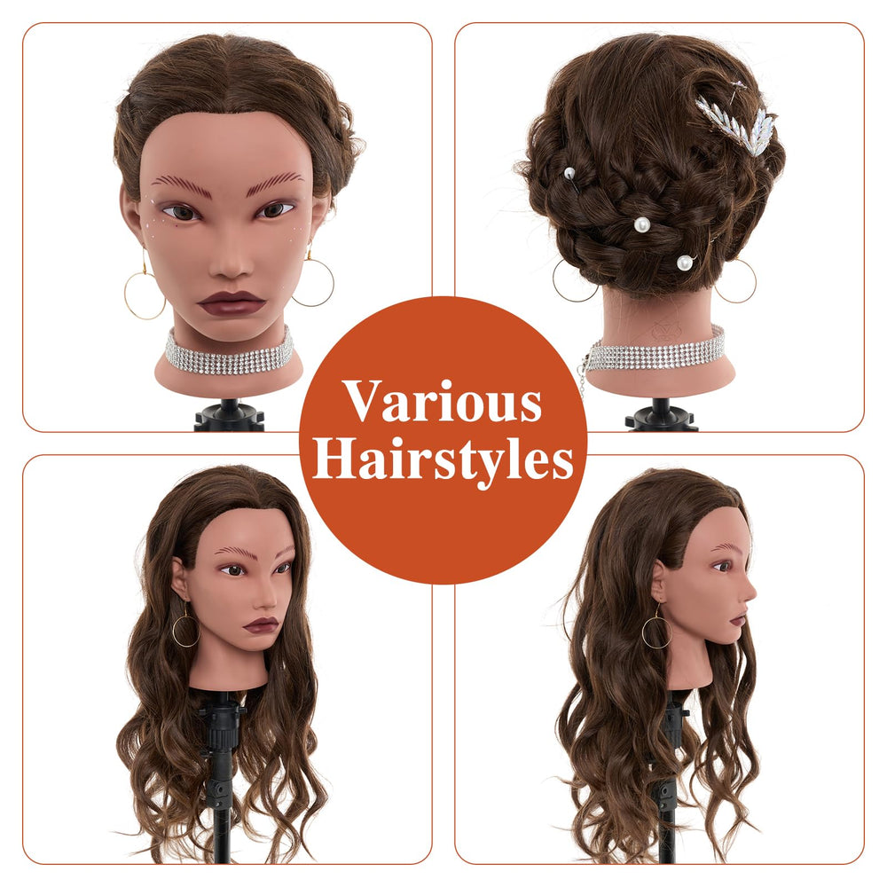 Neverland Beauty & Health mannequin head used for braiding curling and straightening practice
