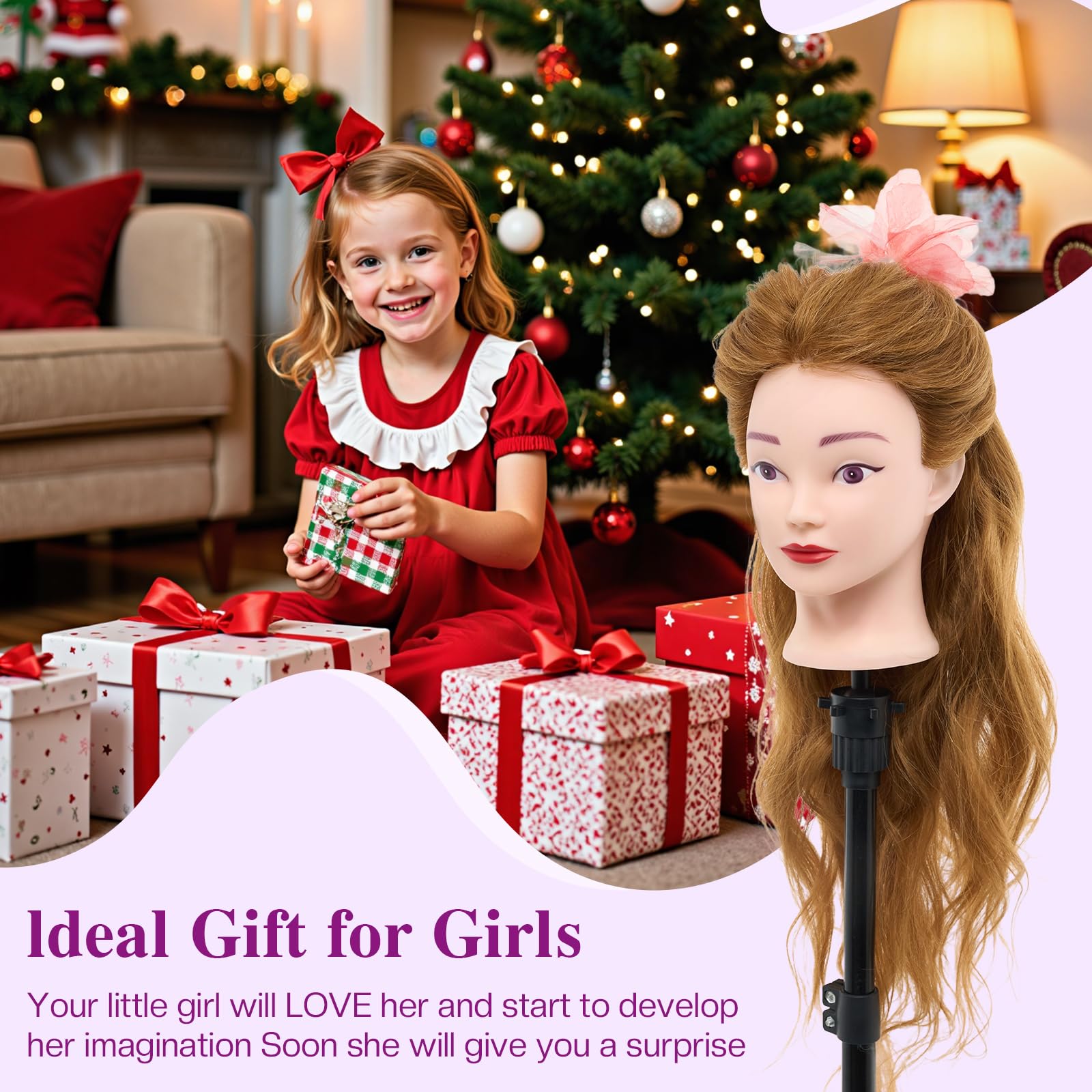 Neverland Beauty & Health clean mannequin hair ensures hygienic practice sessions.