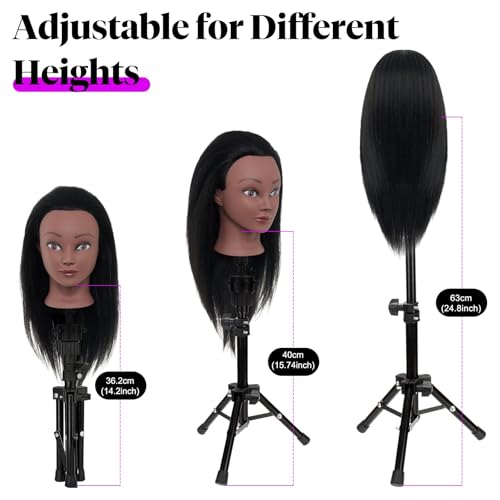 Neverland Mannequin Head Bleach Dye showcases color experimentation on safe practice-ready strands.