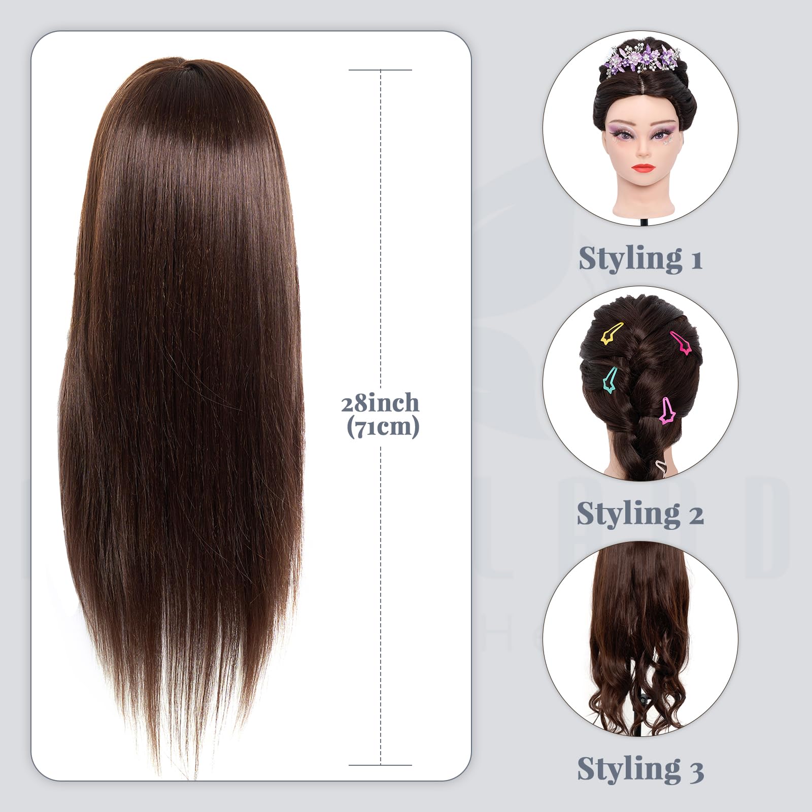 Neverland mannequin head braiding practice ready for new hairstyles.