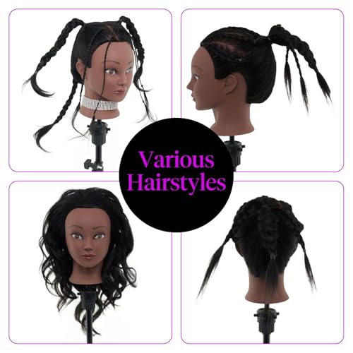 Neverland Mannequin Head Cut Braid lets learners practice trimming and braiding techniques.