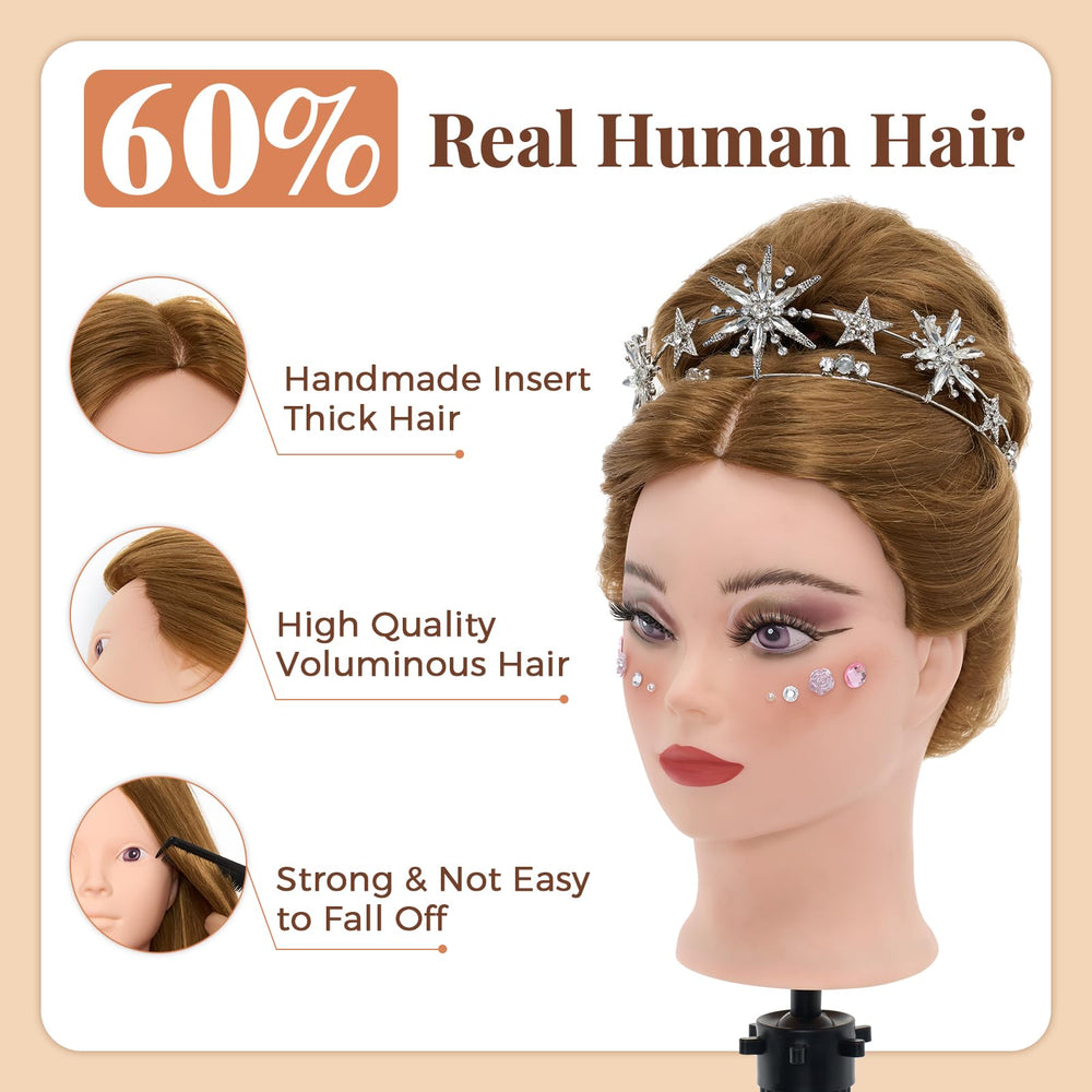 Neverland mannequin head ready for practice and styling sessions