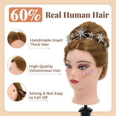 Neverland mannequin head ready for practice and styling sessions