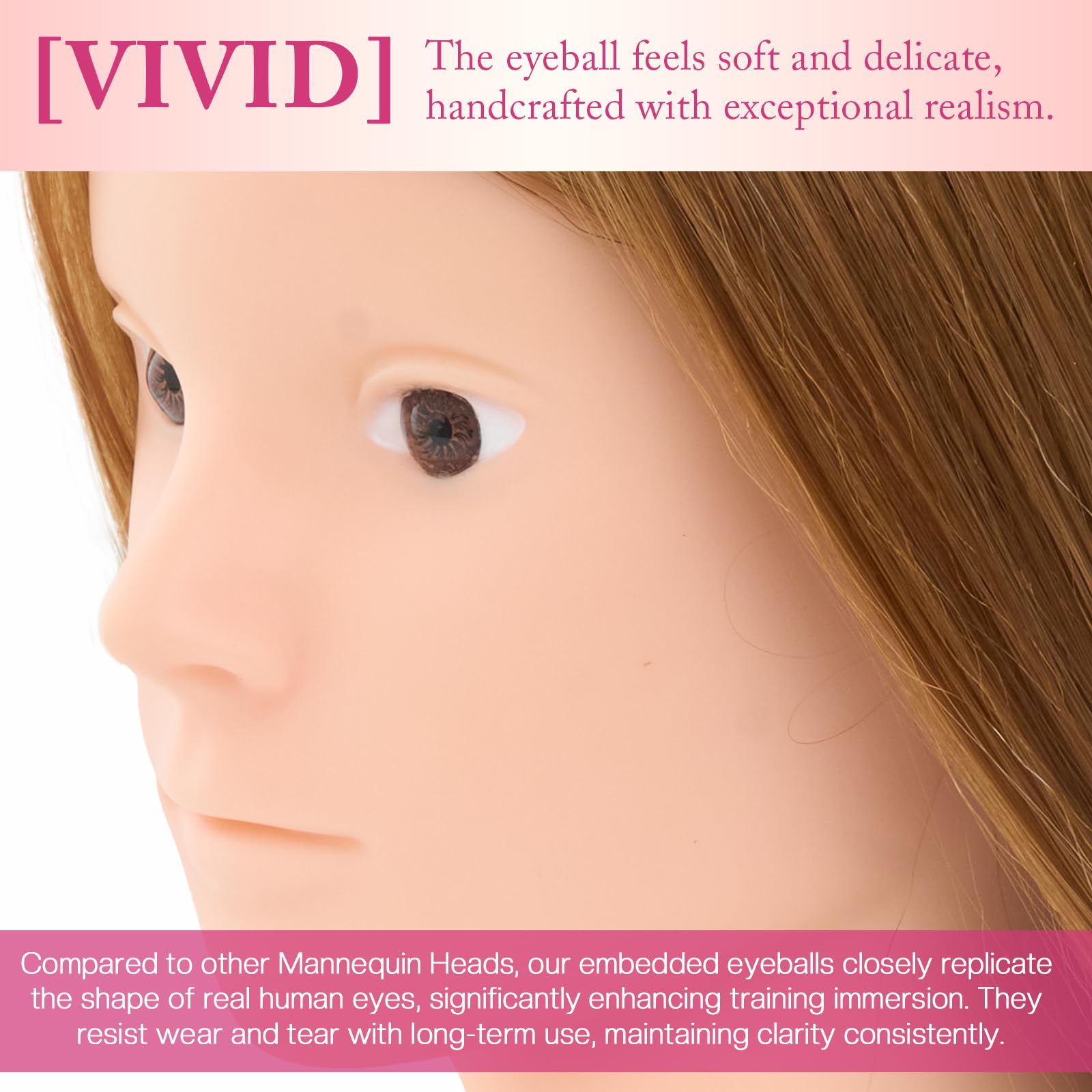 Neverland Beauty & Health mannequin head on table clamp stand for stable training.