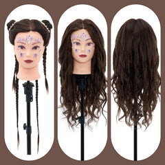 Neverland Beauty & Health table clamp secures the head for precise styling.