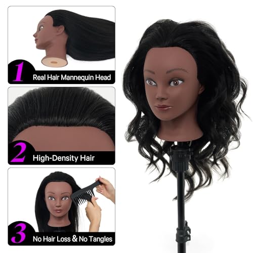 Neverland Mannequin Head Wash Condition demonstrates easy cleaning during practice sessions.