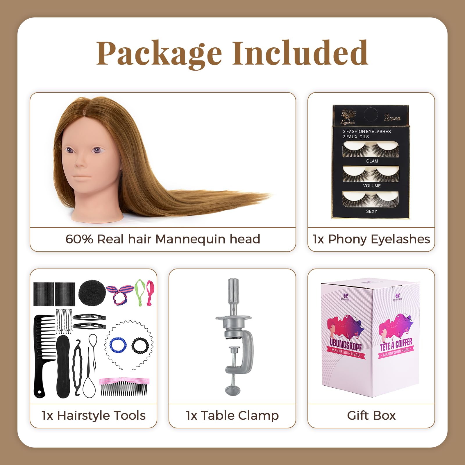 Neverland mannequin head hair washed and disinfected for safe practice