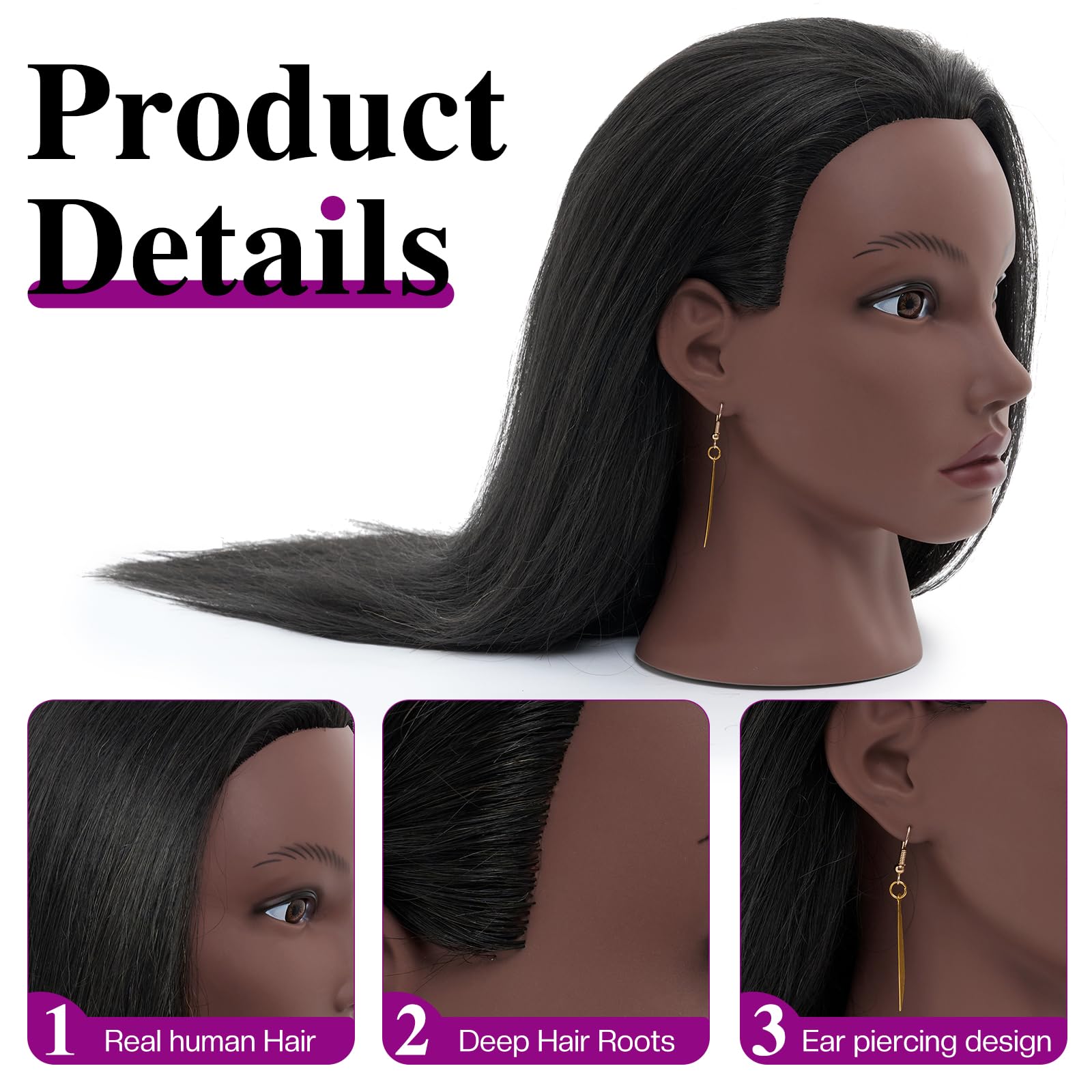 Neverland professional hair comb tool helps detangle and weave with ease.