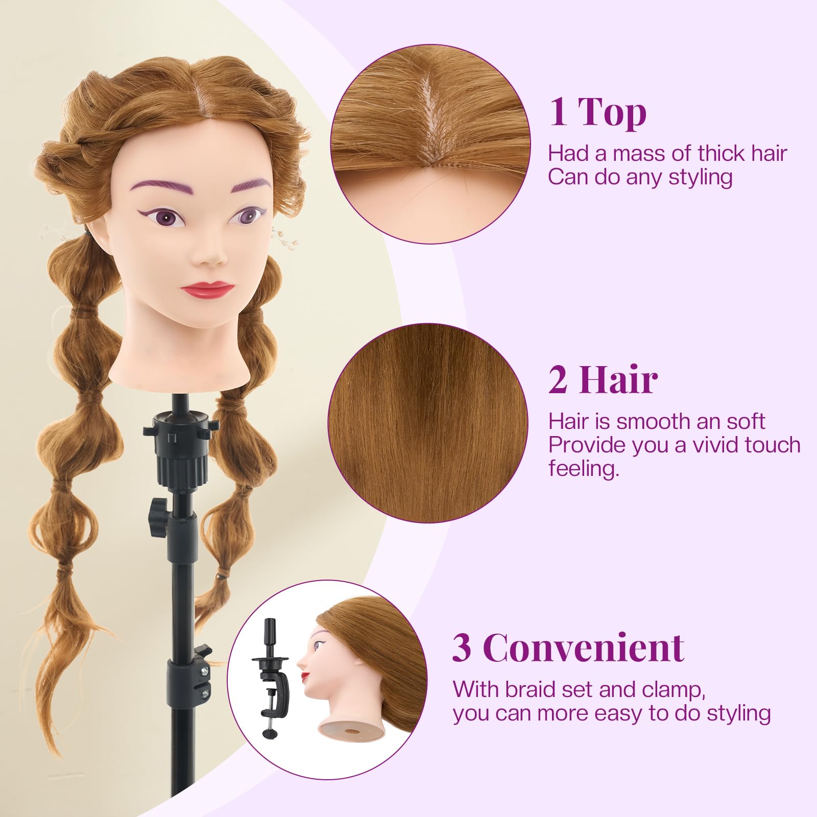 Neverland tools pack with 11 tools supports cutting, braiding, and makeup practice.