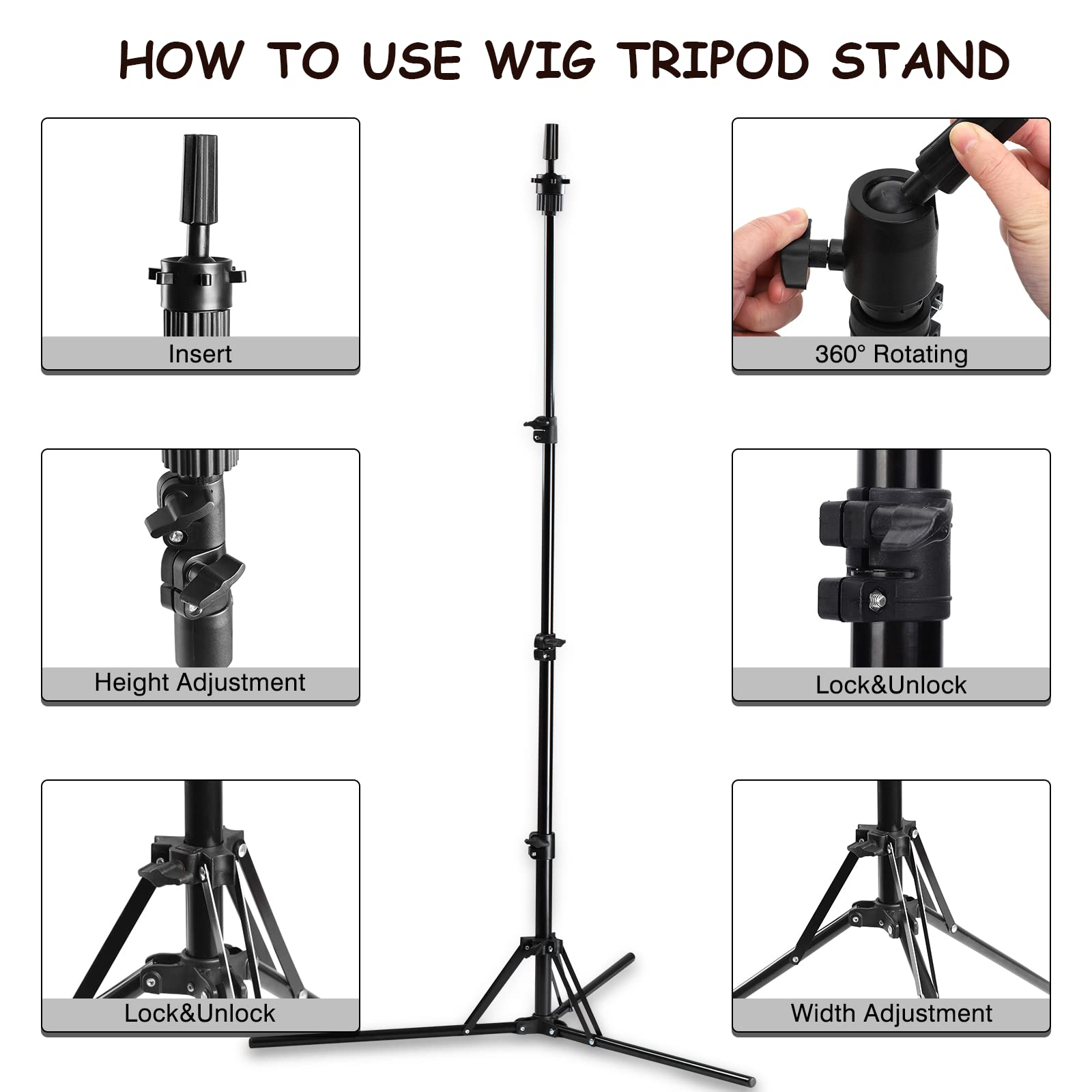 Neverland wig brush and clips kit enables smooth prep and styling.
