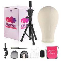 Neverland 23inch canvas wig head for stable pinning and styling practice.
