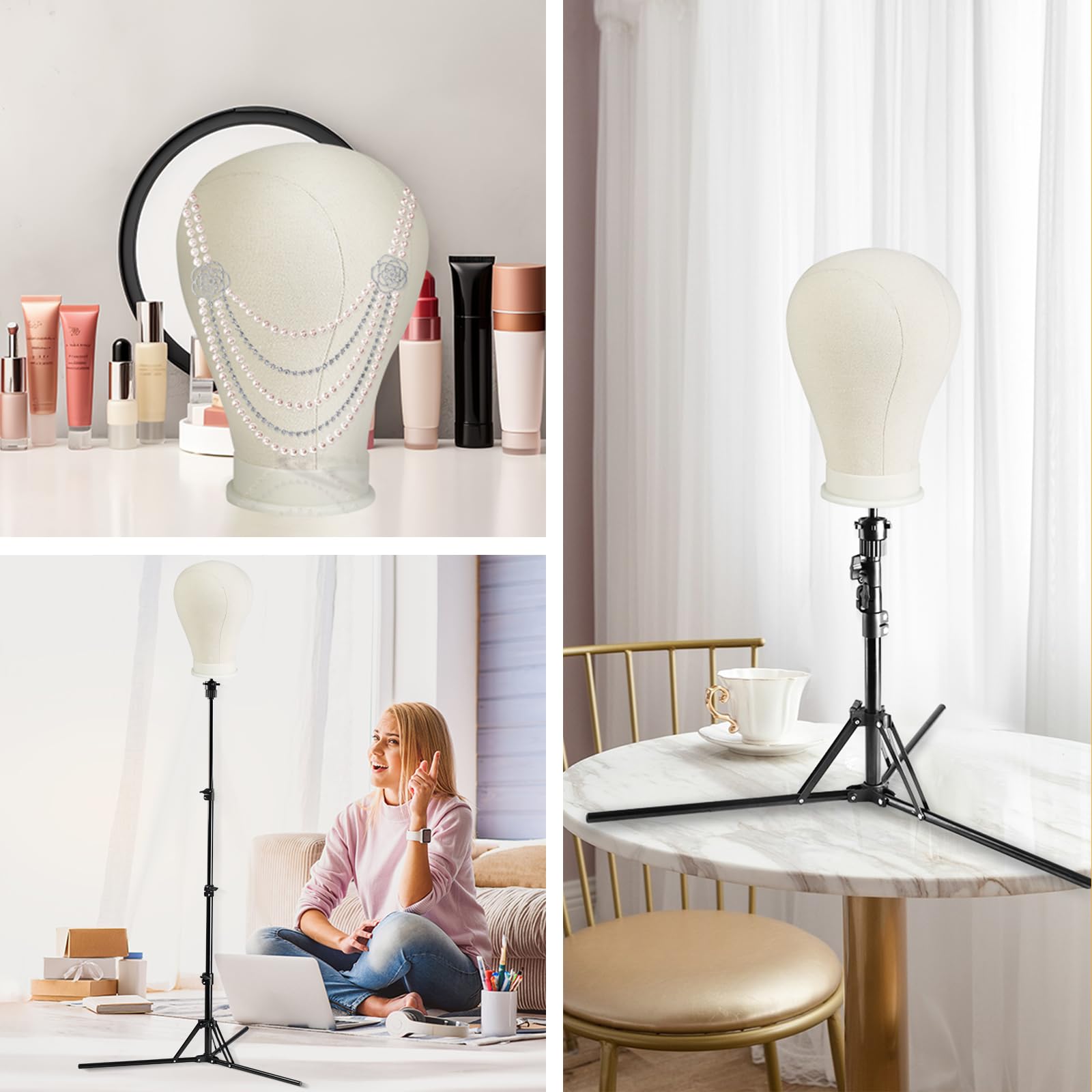 Neverland wig stand accessories pack includes essential tools for practice.