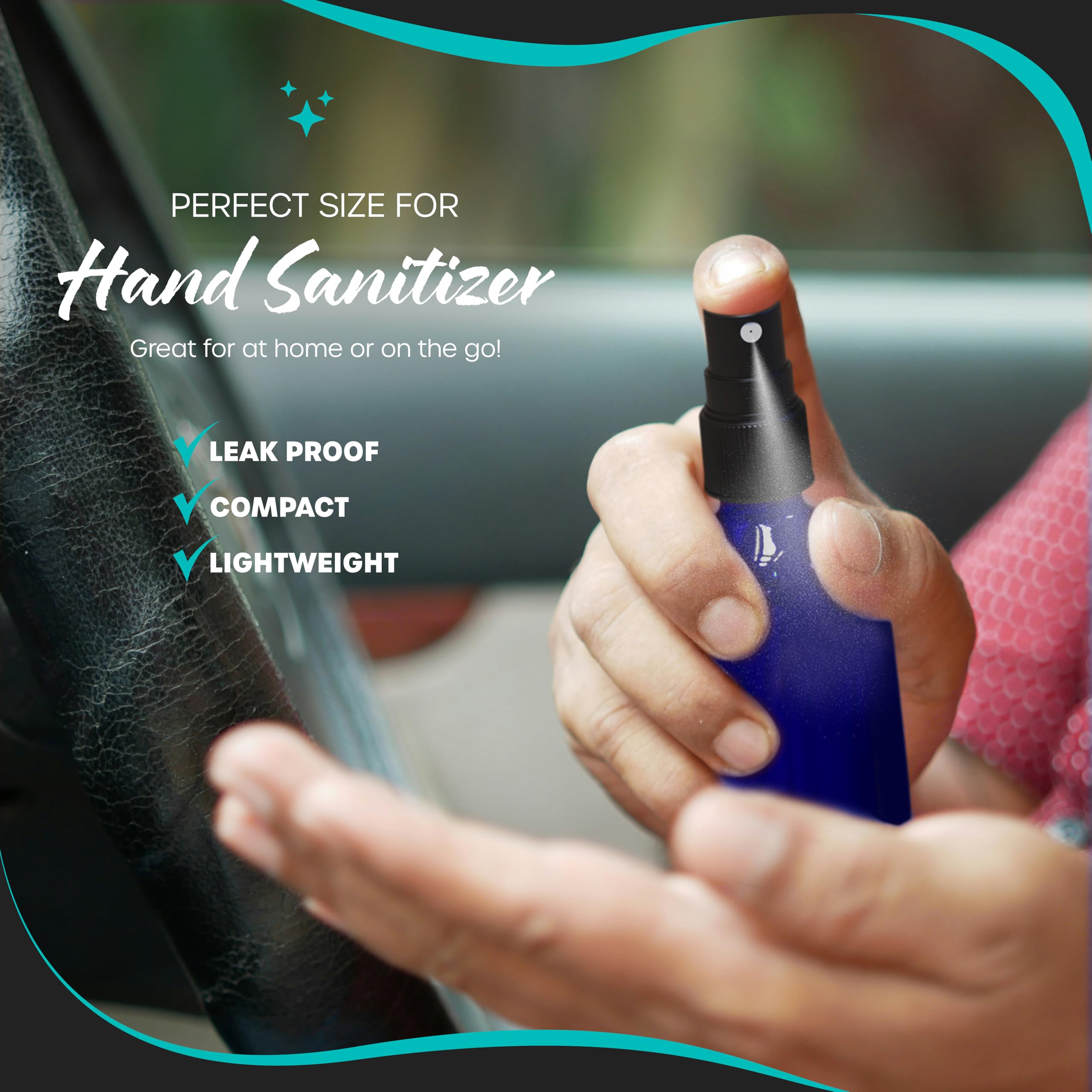 Nevlers travel-size spray bottle fits purses and pockets for on-the-go refreshes.