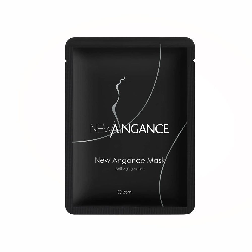 New Angance mask sheet texture close-up shows thin breathable material.