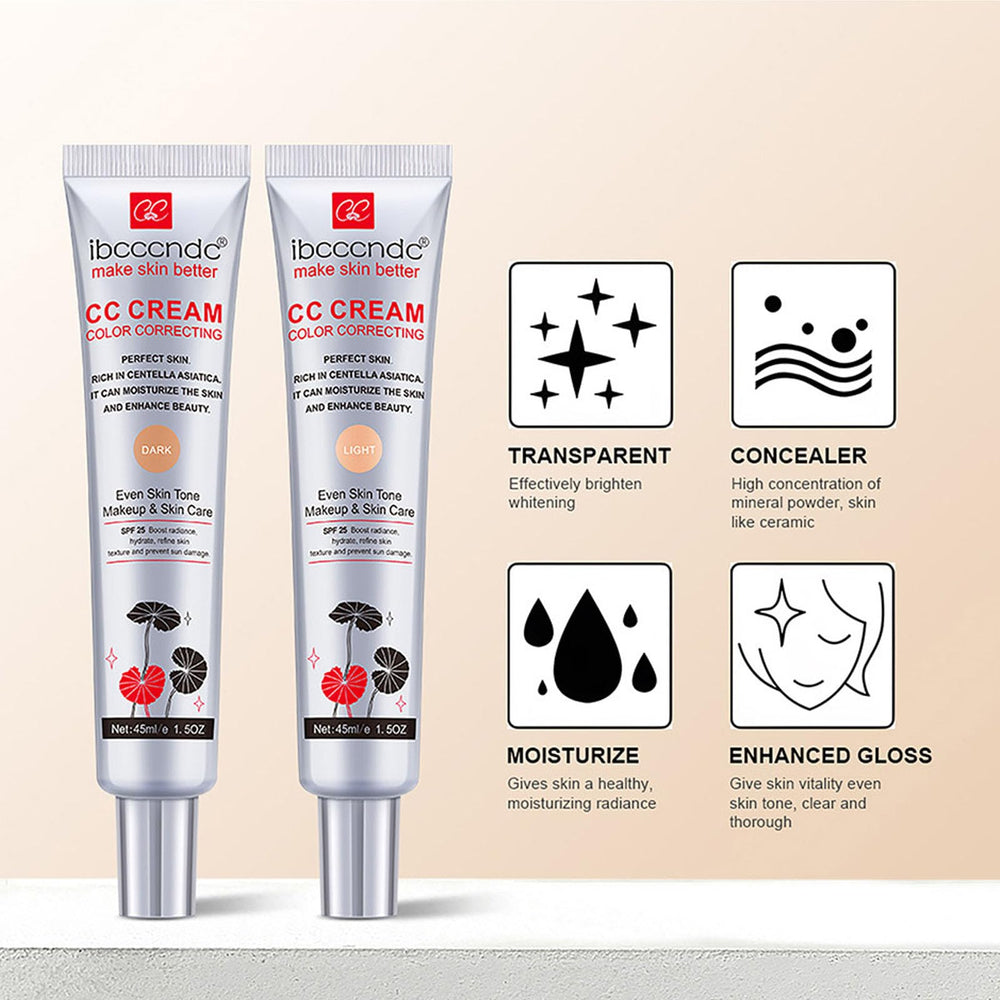 New Irven Hydrating CC Cream natural finish without greasiness for all-day look.