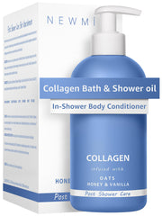 New Miuz collagen-inshower bottle pour for easy post-shower use