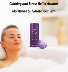 New Miuz Deep Sleep lavender closeup highlighting soothing aroma for a peaceful soak.