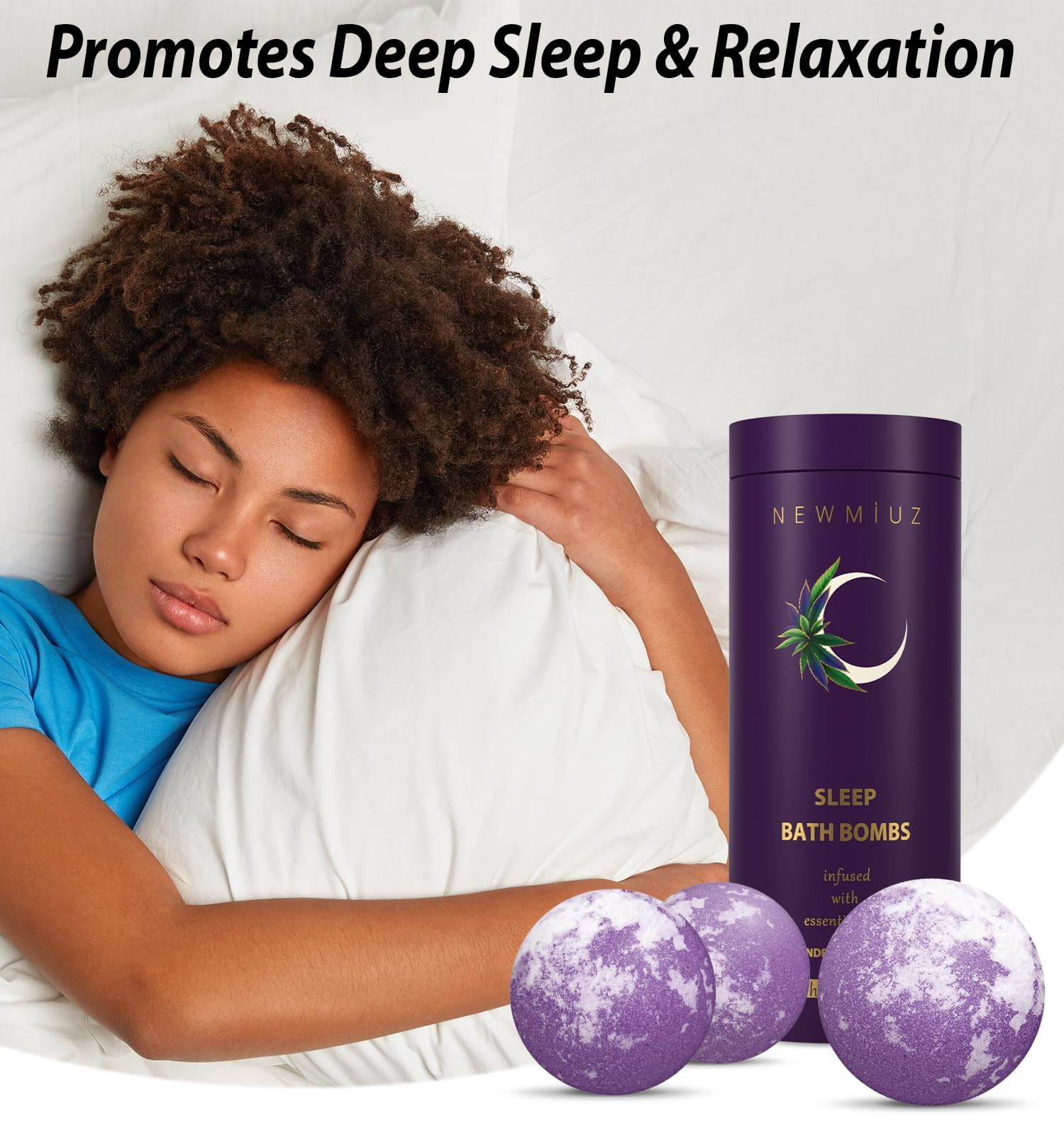 New Miuz lavender chamomile infusion emphasizes gentle essential oils for mood soothing.