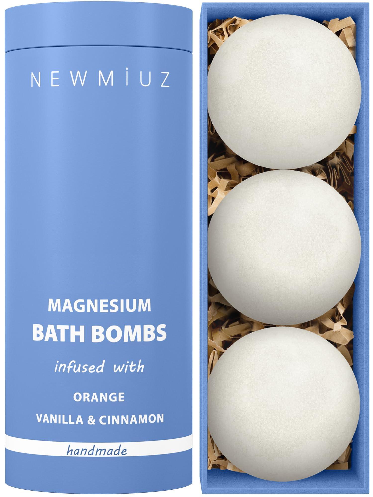 New Miuz luxury bath bombs—aromatherapy for calm and focus.
