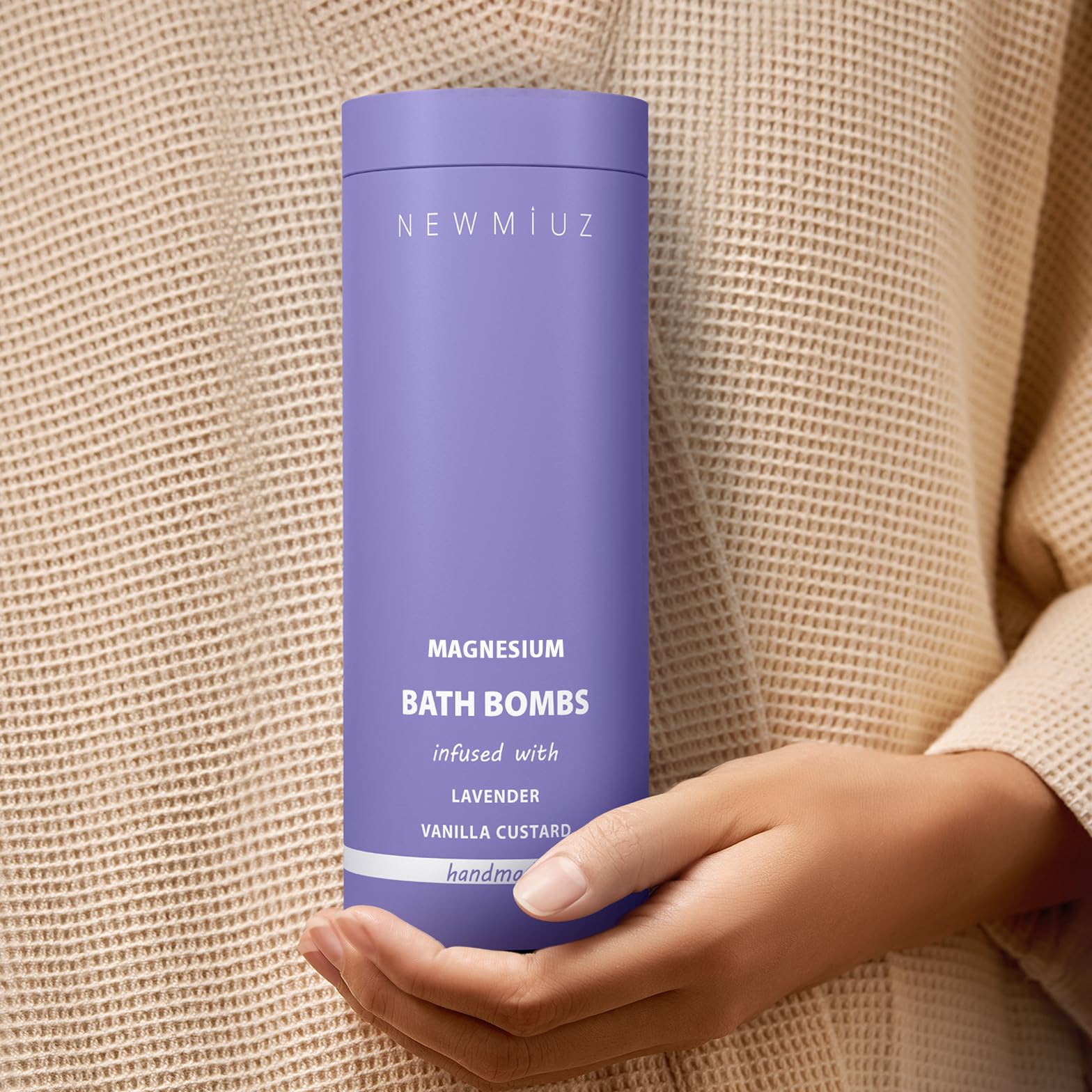 New Miuz sensitive skin bathbomb ready for gentle, reassuring use
