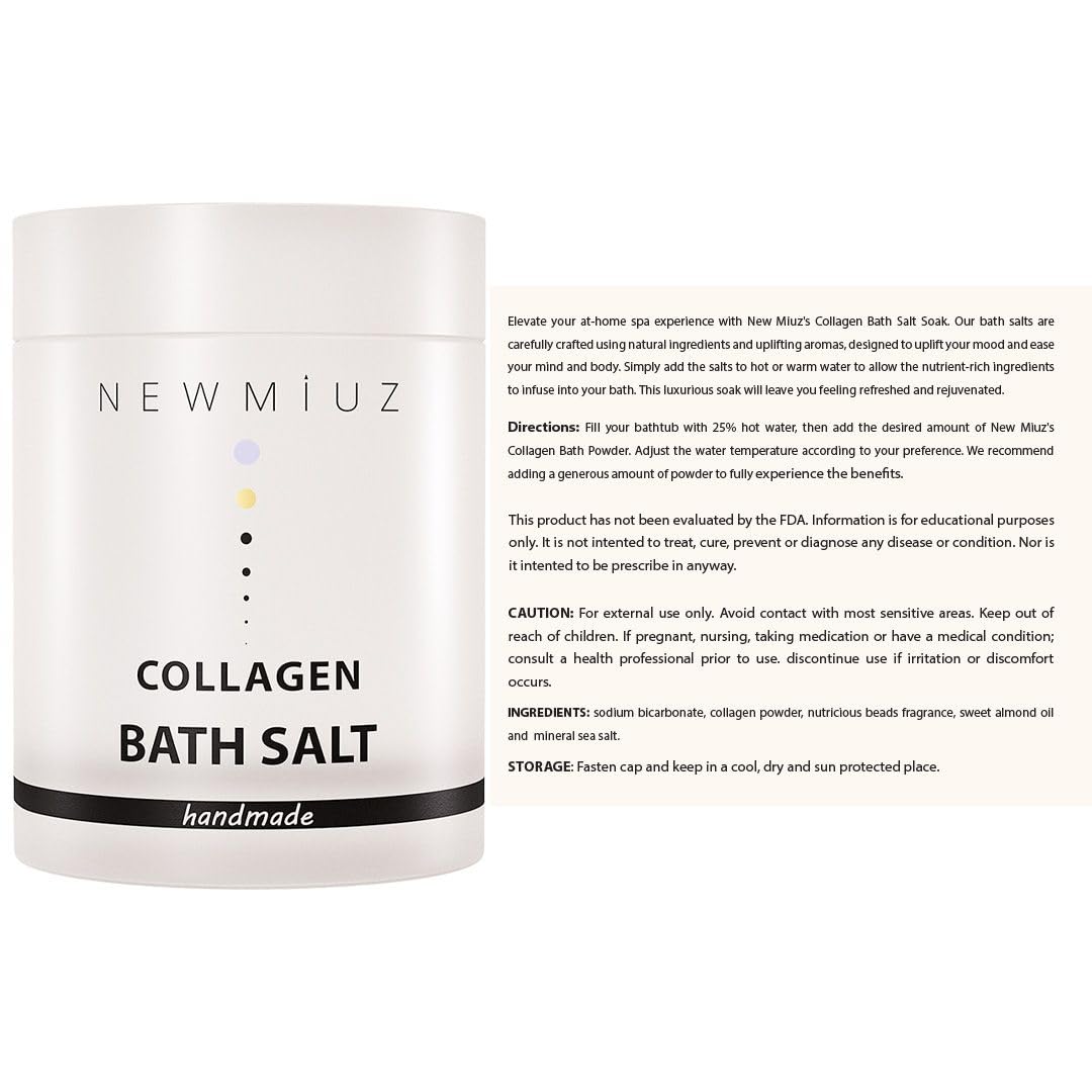 New Miuz sensitive-skin formula bath salt close-up for gentle hydration