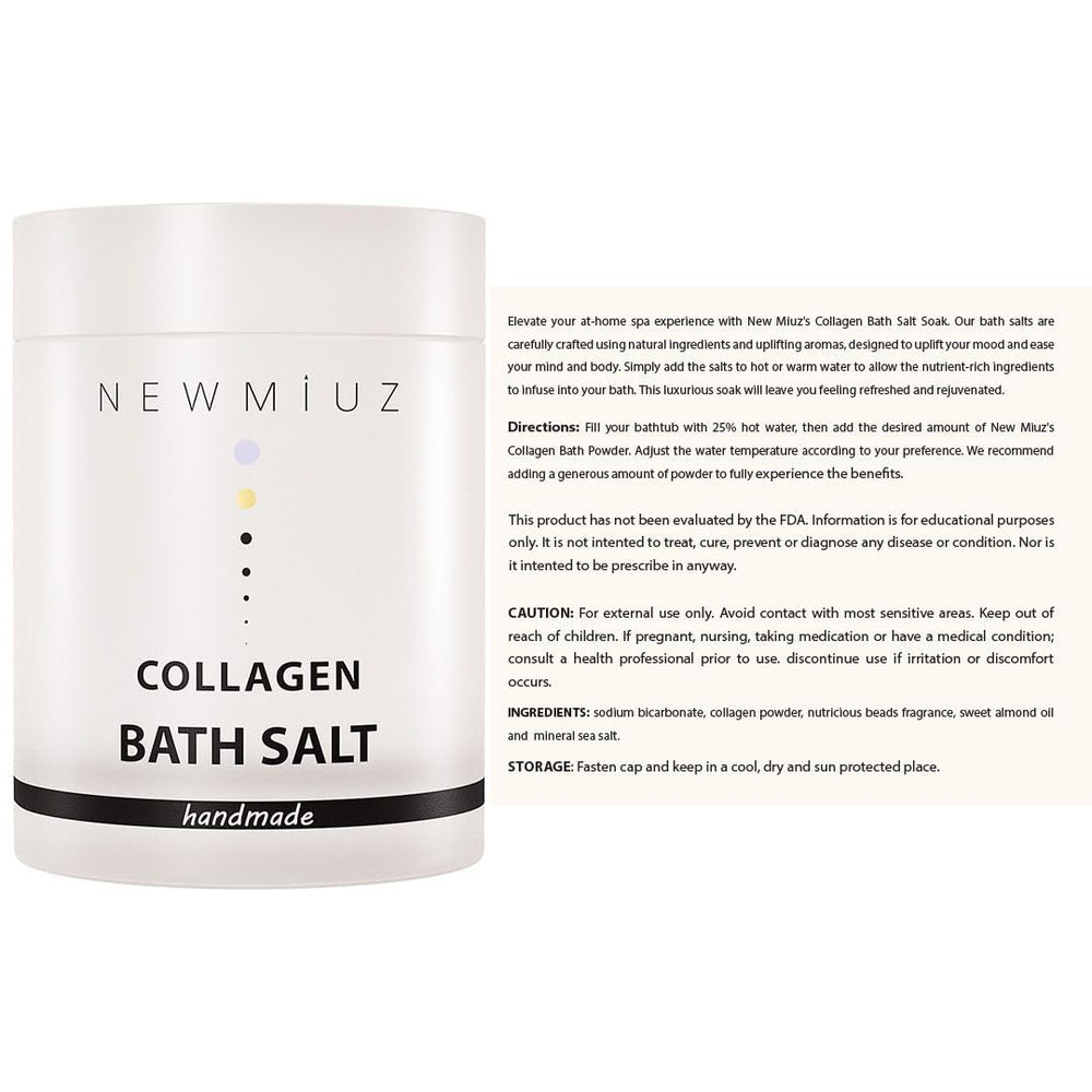 New Miuz sensitive-skin formula bath salt close-up for gentle hydration