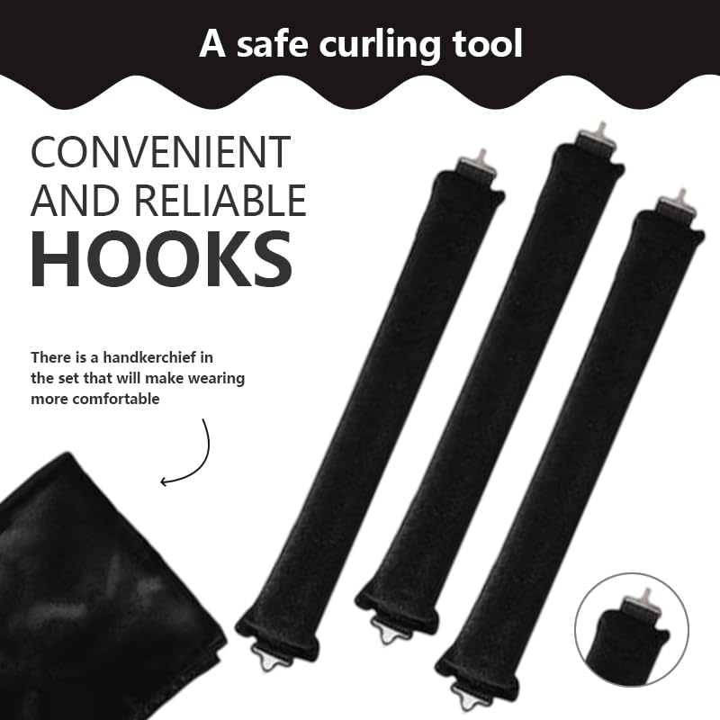 NEW NOAM heatless curls rollers close-up showing soft rods and comfortable grip.