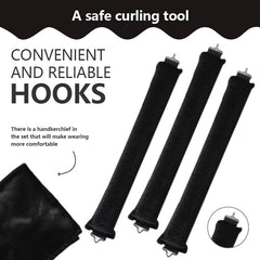 NEW NOAM heatless curls rollers close-up showing soft rods and comfortable grip.