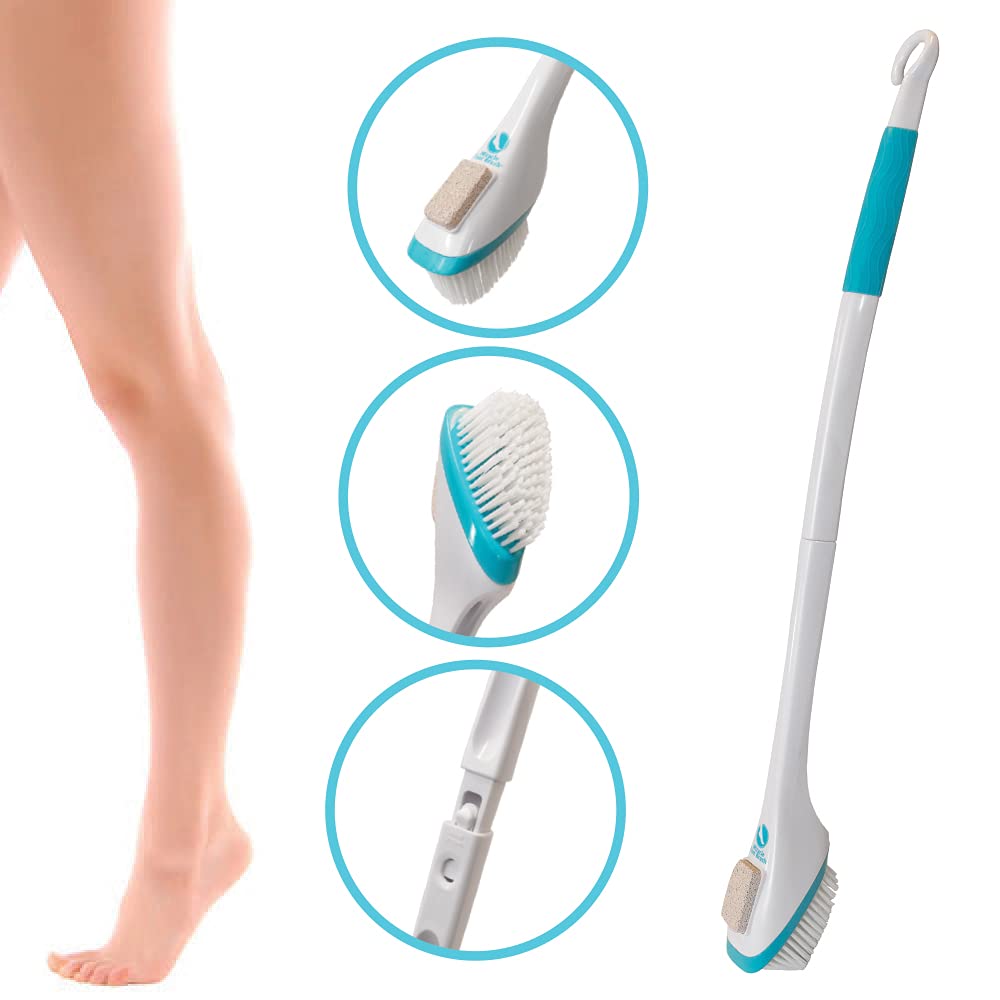 Miracle Foot Brush built-in hook for convenient storage after use