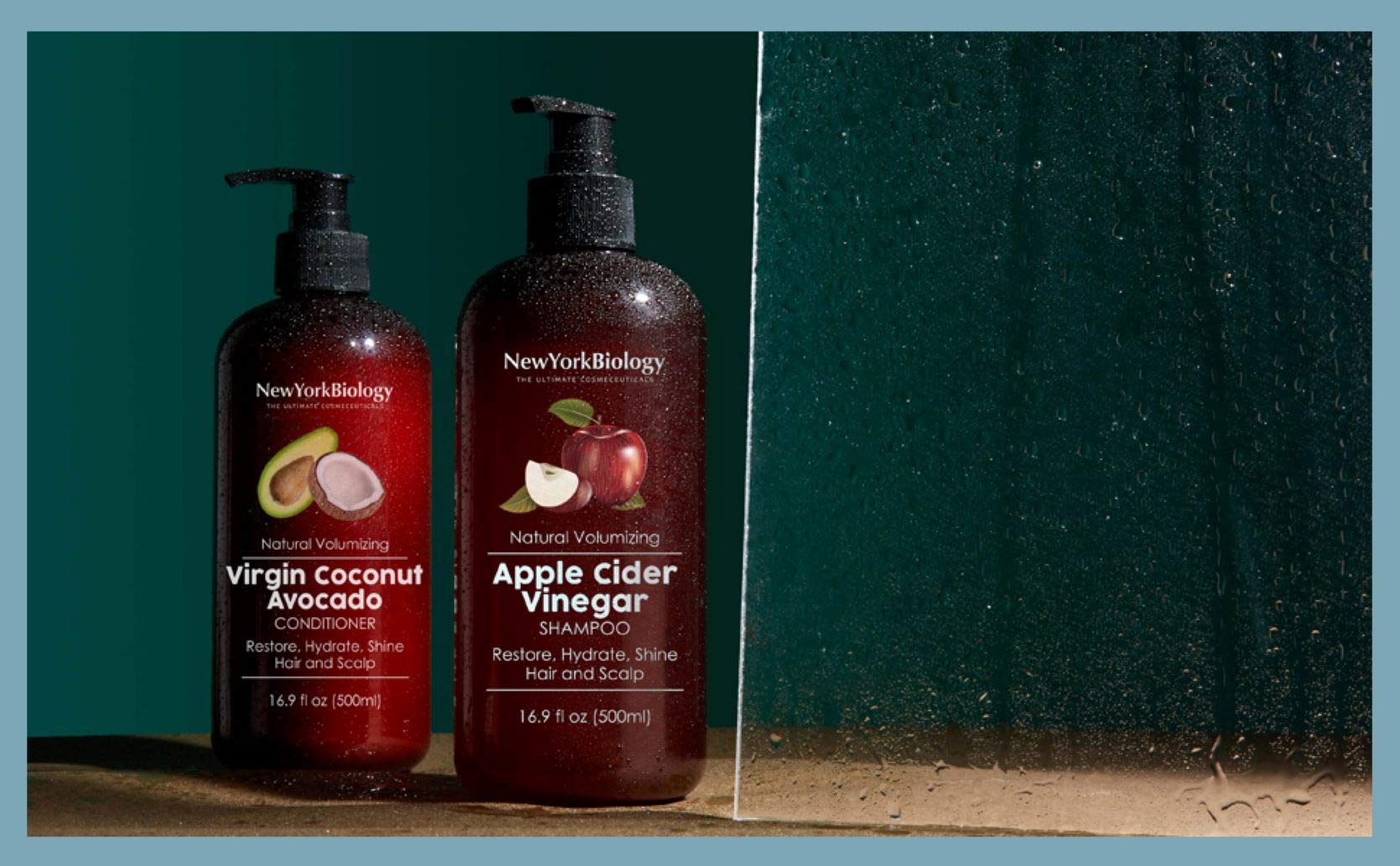 New York Biology Apple Cider Vinegar Shampoo gentle hydration combats dryness and flakiness