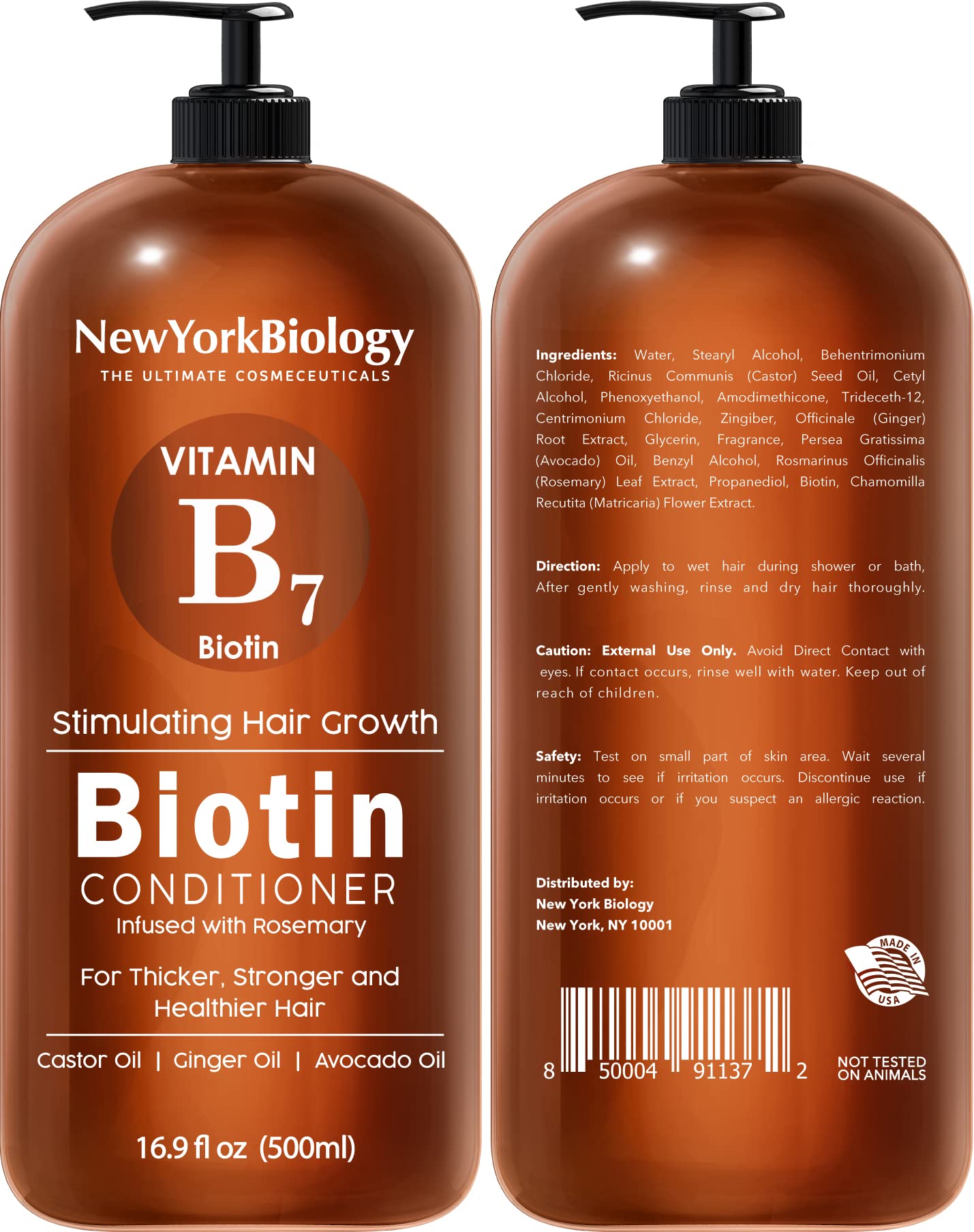 New York Biology biotin shampoo lather closeup showing rich moisturizing formula for healthy hair