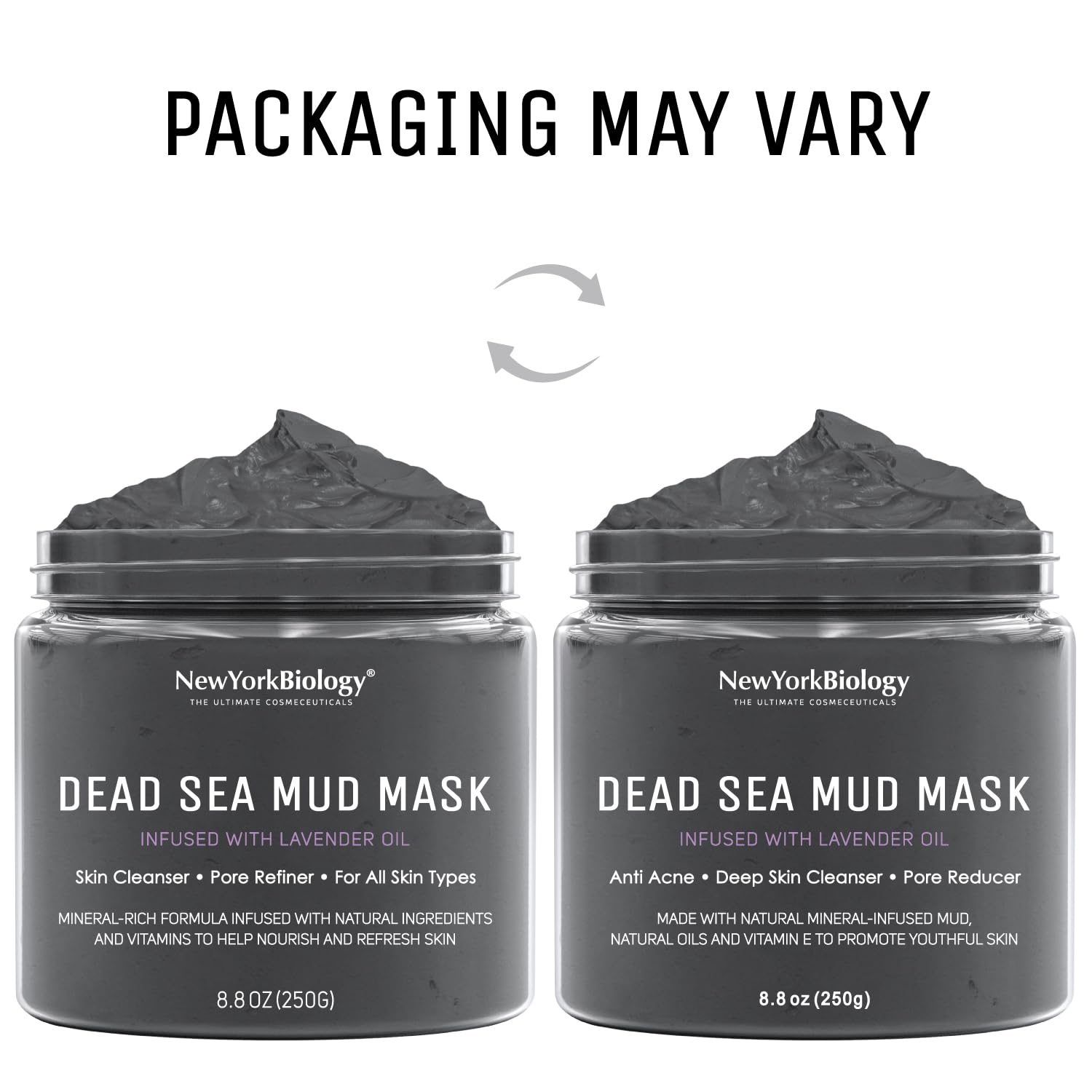 New York Biology Dead Sea Mud Mask packaging on shelf gift-ready.