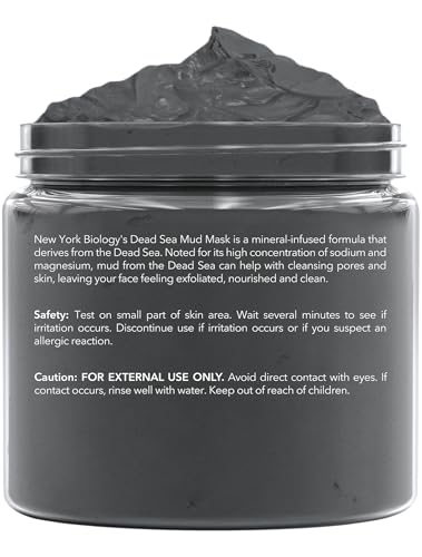 New York Biology Dead Sea Mud Mask texture close-up reveals mineral-rich cleansing action