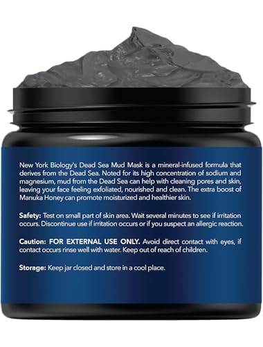 New York Biology Dead Sea Mud Mask creamy mud texture close-up.