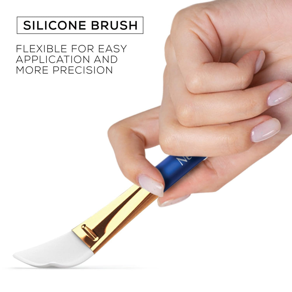 New York Biology easy-clean mask brush rinses quickly after use.