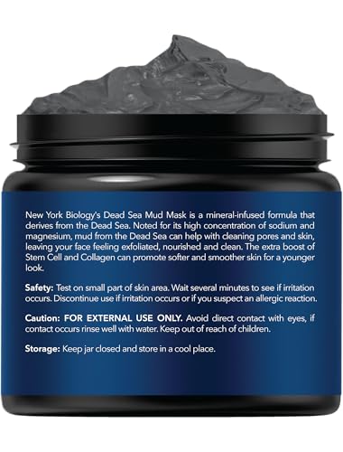 New York Biology mineral mud mask ingredients featuring aloe vera and calendula for soothing balance.