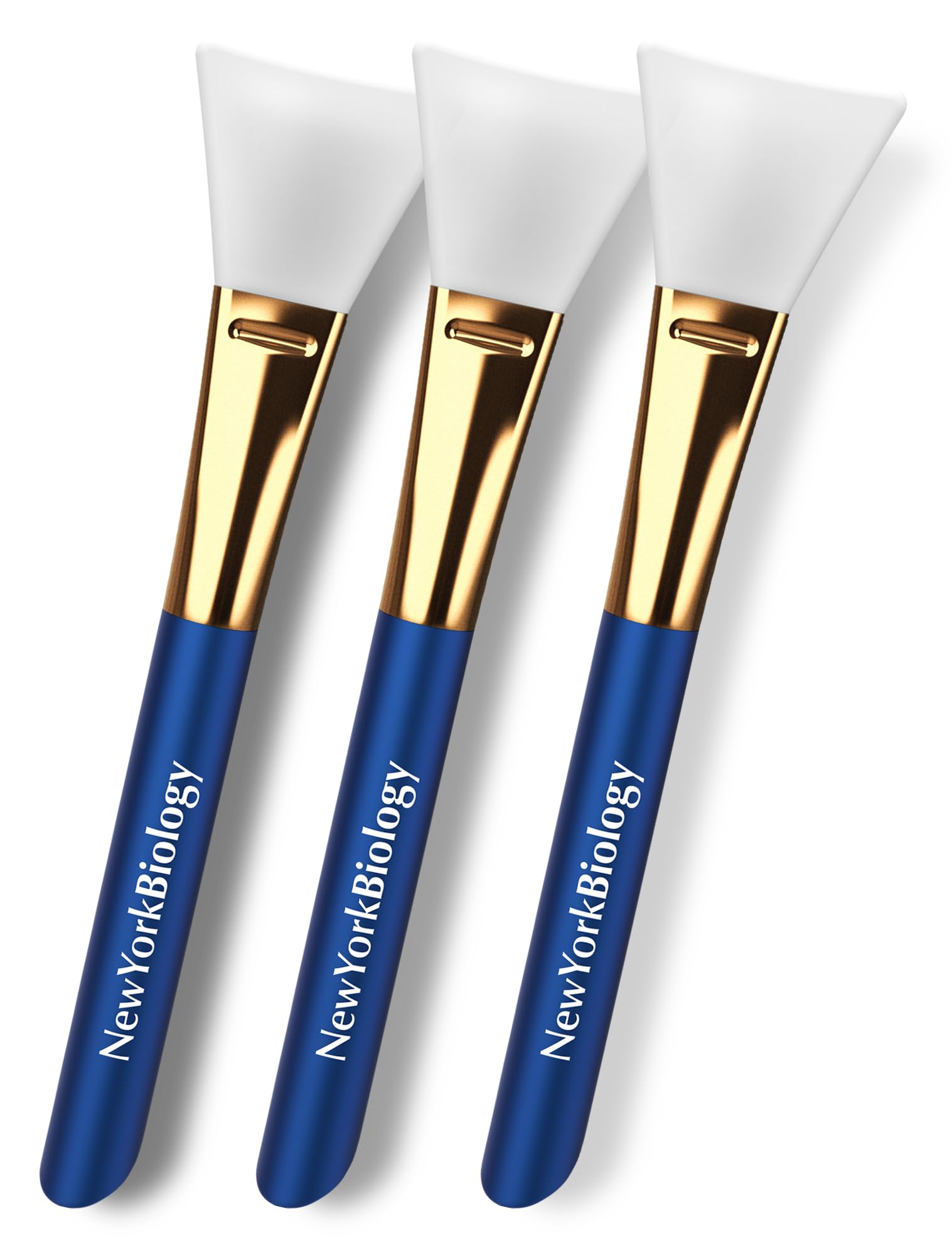 New York Biology silicone face mask brush pack of 3 for mess-free application.