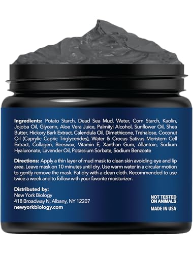 New York Biology Stem Cell and Collagen mask close-up, nourishing skin cells and promoting moisture.
