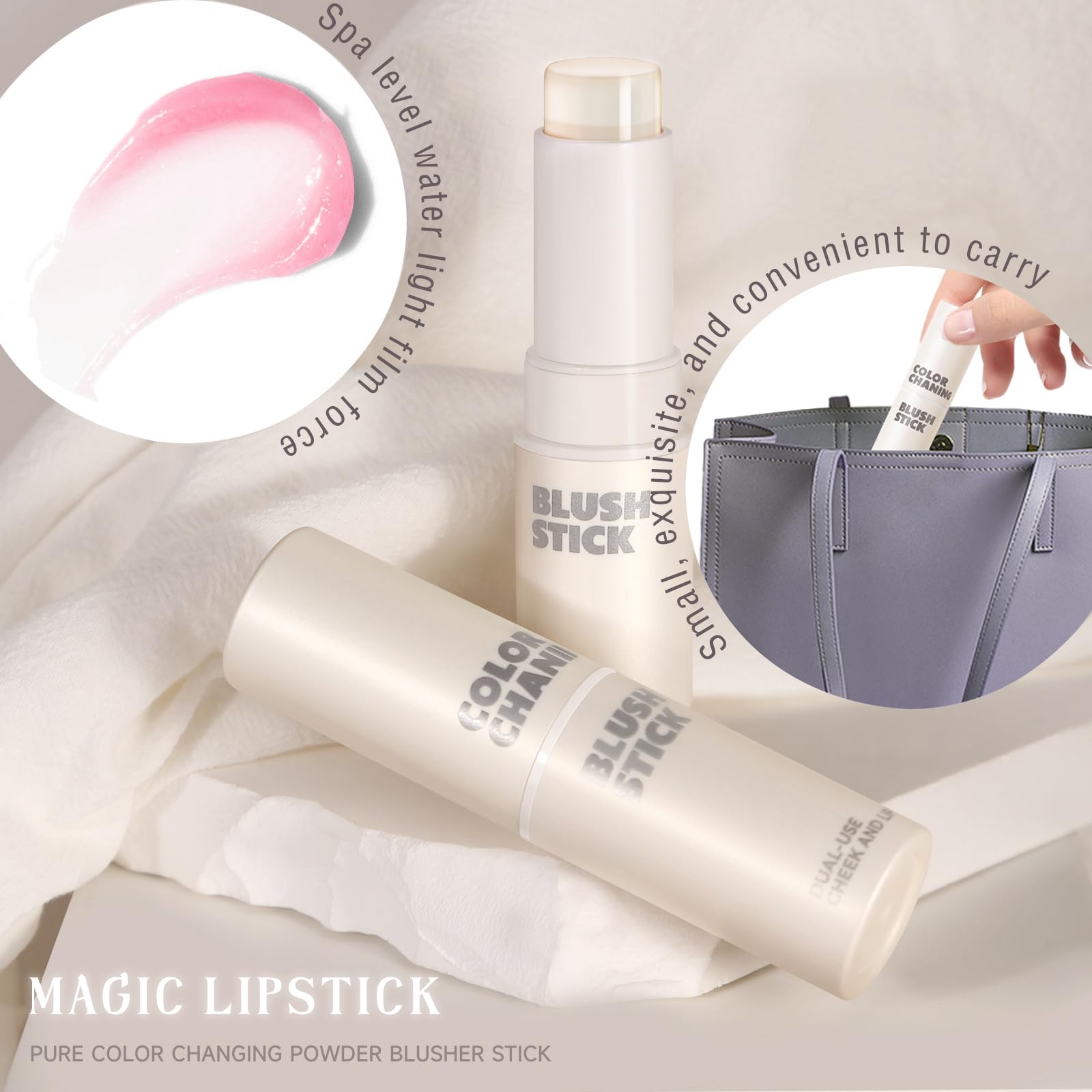 NewBang natural pink shade settling into skin with matte finish under light.