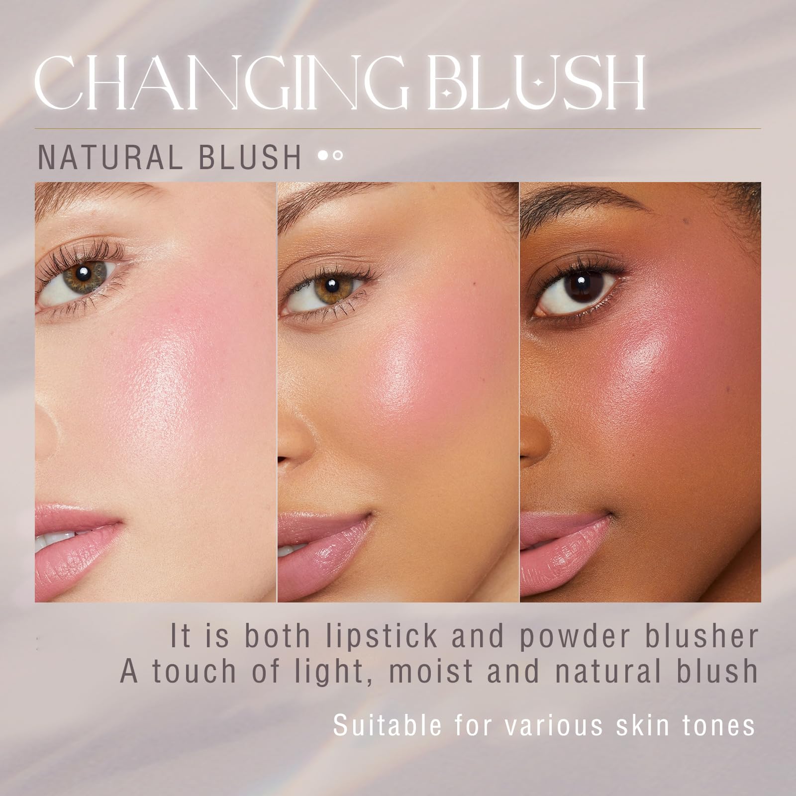 NewBang travel-friendly blush stick in a purse-ready design.