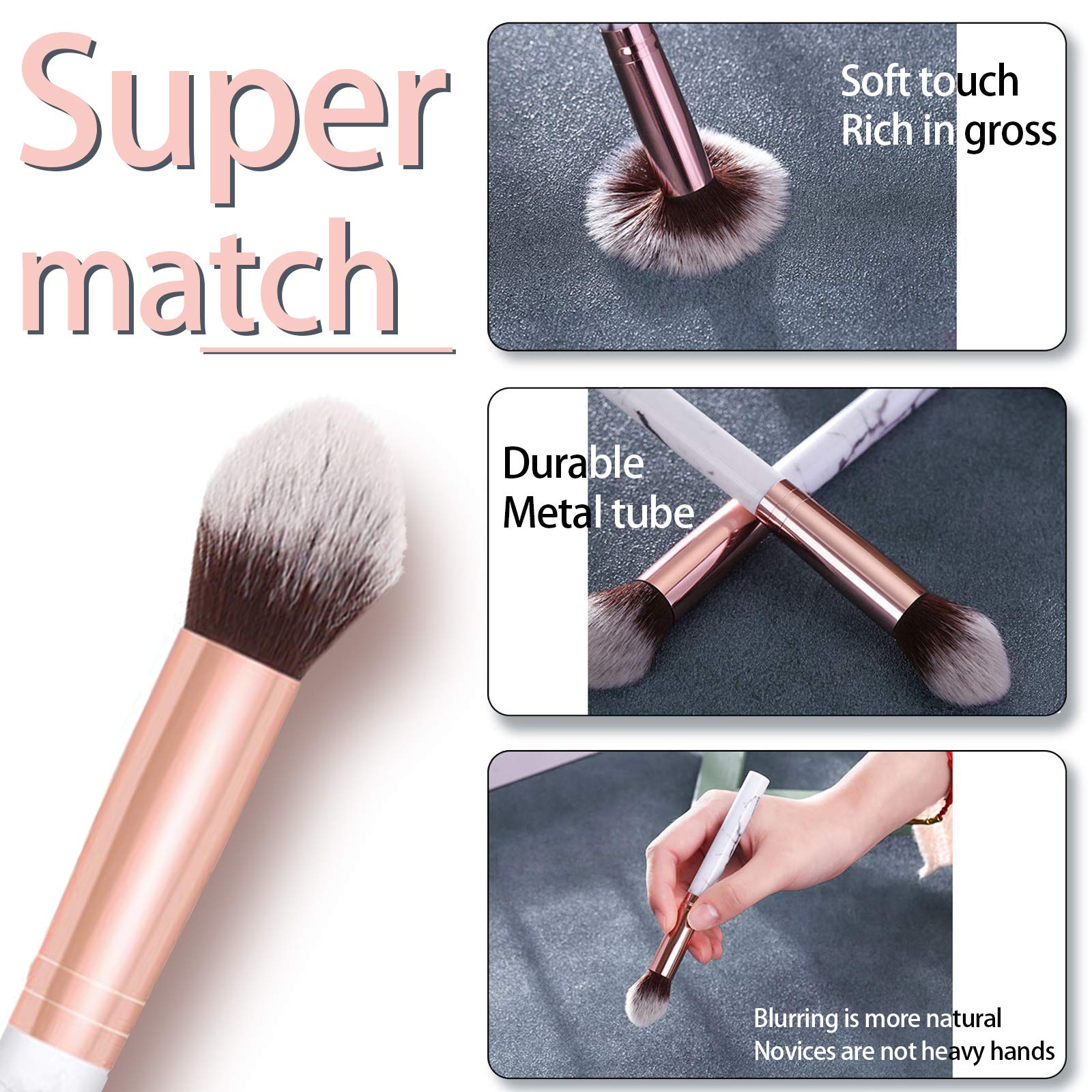NewBang velvet powder close-up shows smooth, fine texture for seamless blending
